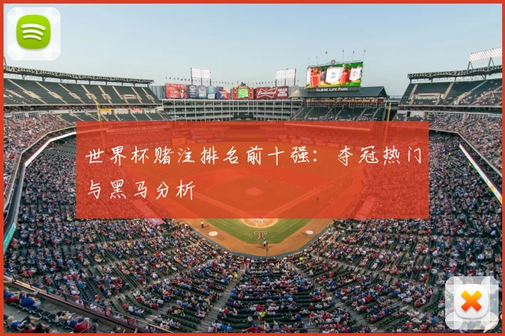 世界杯赌注排名前十强:夺冠热门与黑马分析